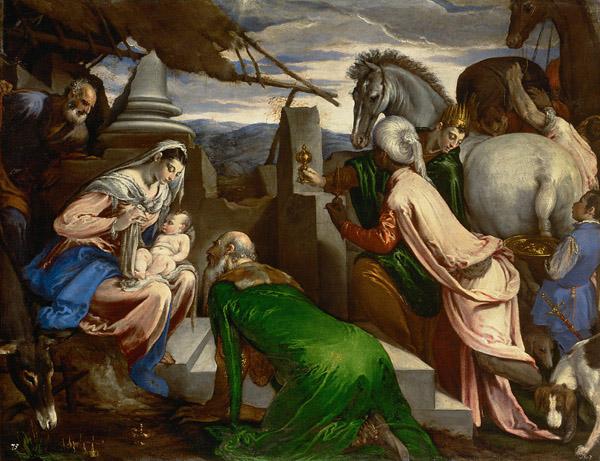 Jacopo Bassano Adoration of the magi oil painting image